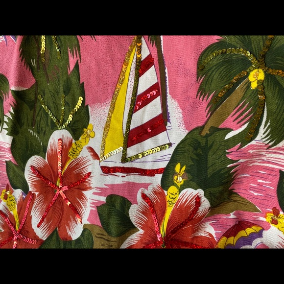 Large Tropical Beach Tote - Picture 2 of 7